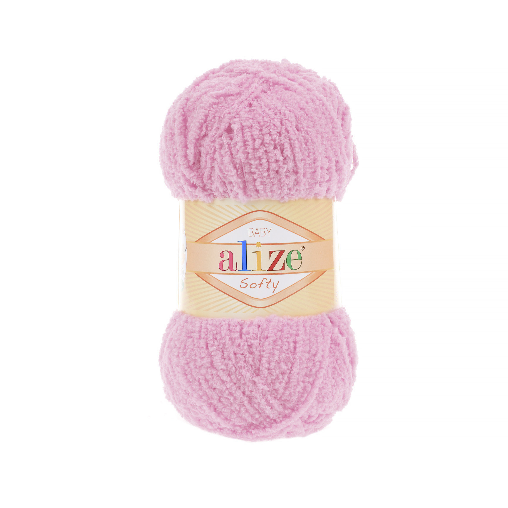 Пряжа Alize "Softy baby" (50гр) цв.191 ярко-розовый
