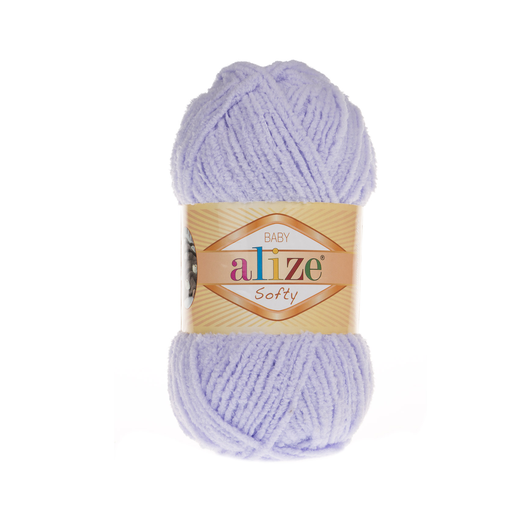 Пряжа Alize "Softy baby" (50гр) цв.146 сиреневый