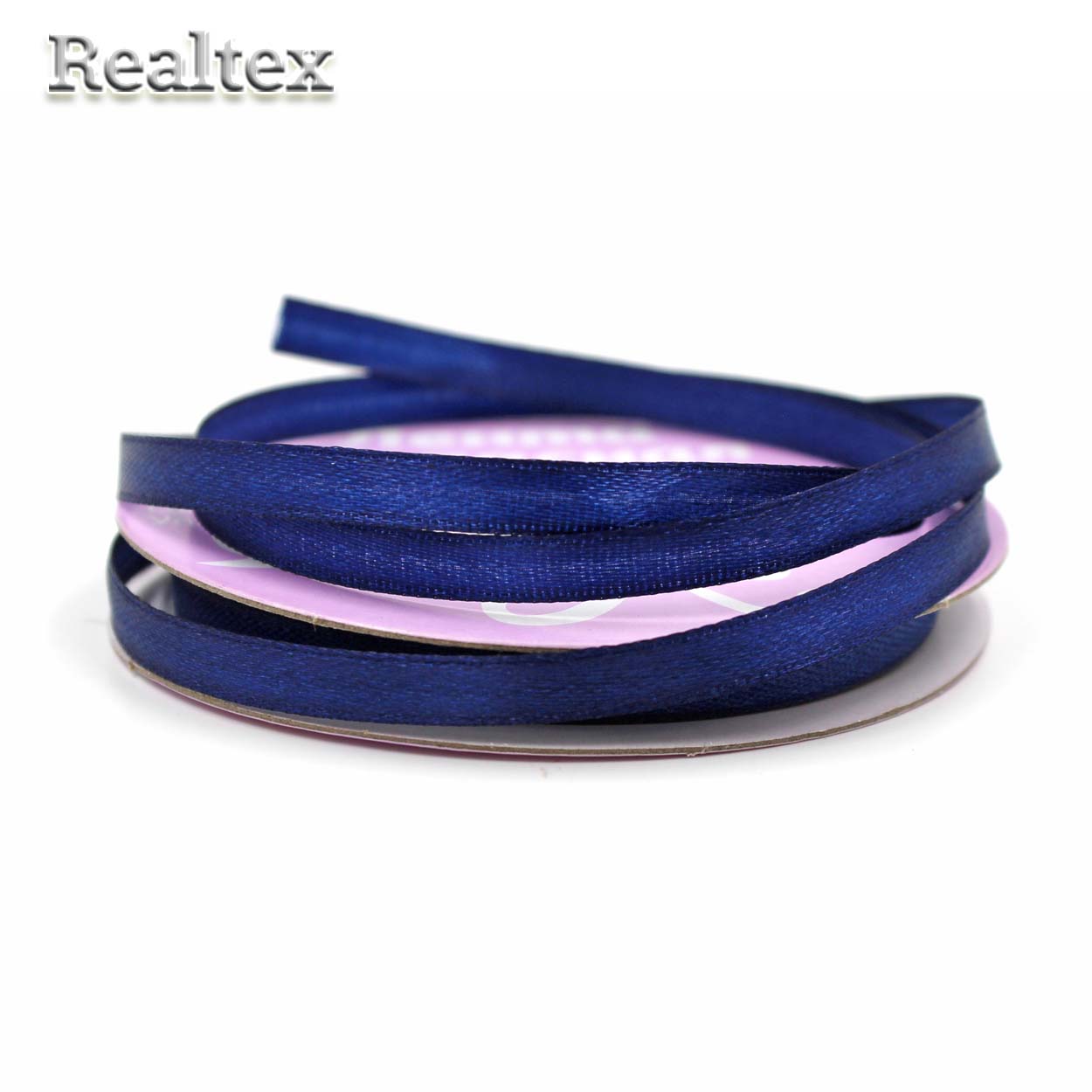 Лента атласная 6мм Realtex (27,4м) цв.3165 синий