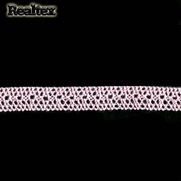 Кружево вязаное  12мм 12.01.109 цв.11 светло-розовый