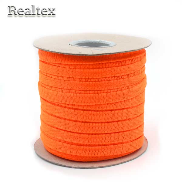 Шнур плоский 06с2341 14мм цв.375 люминис-оранжевый