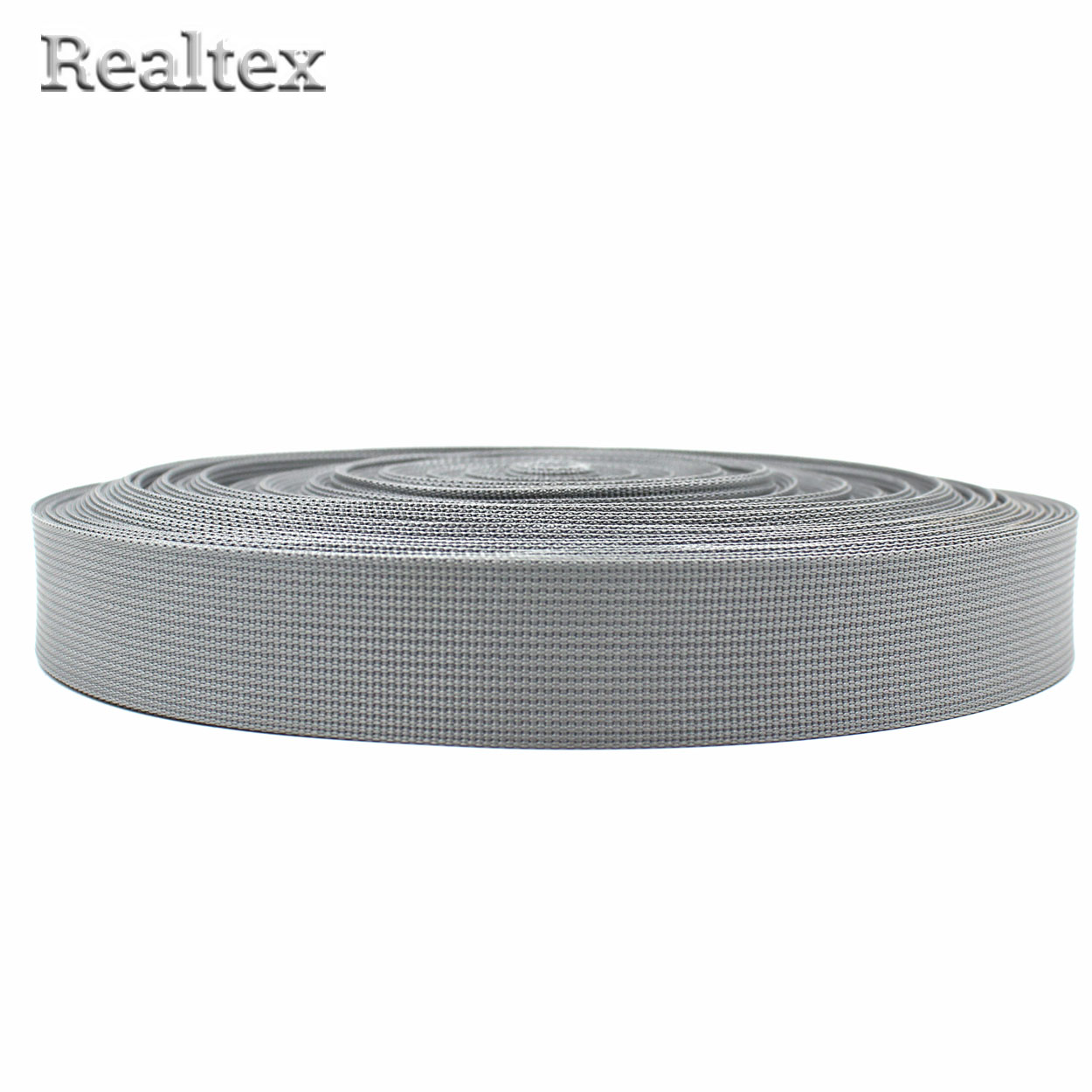  Лента ременная Realtex Premium 32мм (45,7м) цв.18 серый