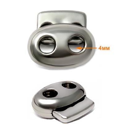 Фиксатор пластиковый Б305 (50шт) цв.никель