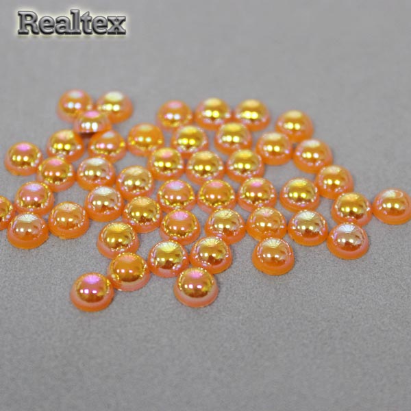 Полу-бусы 6мм (20гр) цв.АВ 06 оранжевый  