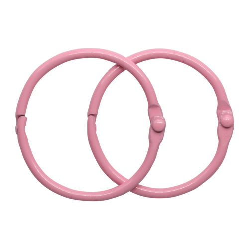 Кольца для альбомов 35мм 5AS-105 цв.розовый