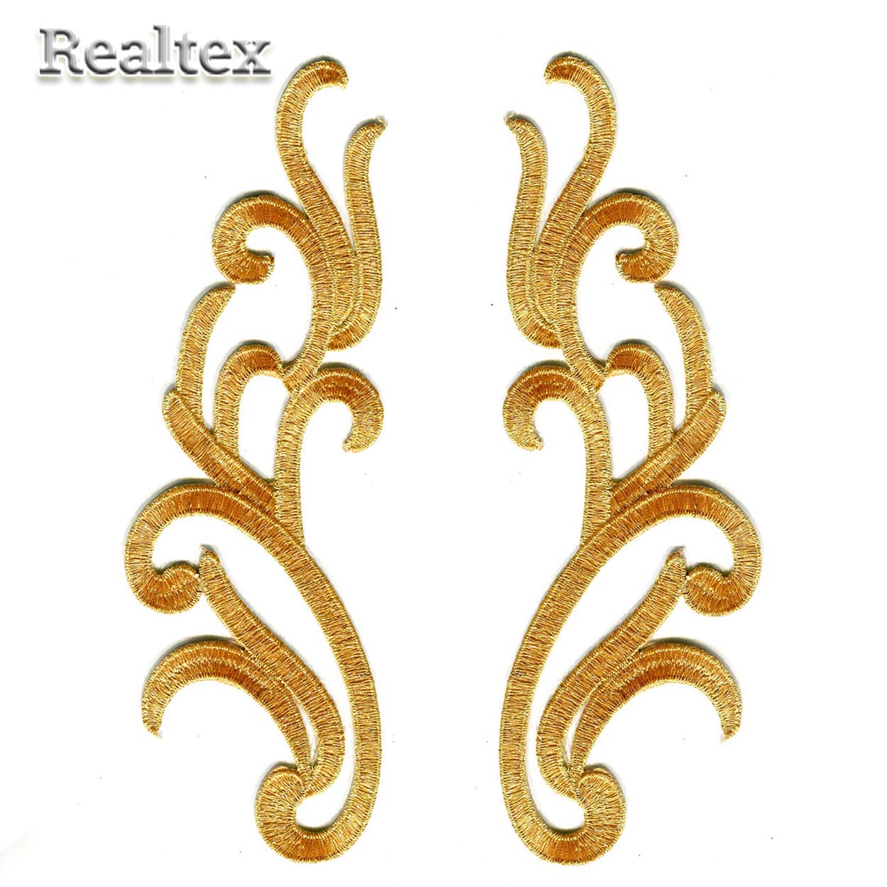 Термоаппликации орнамент Реалтекс R-4687 цв.золото