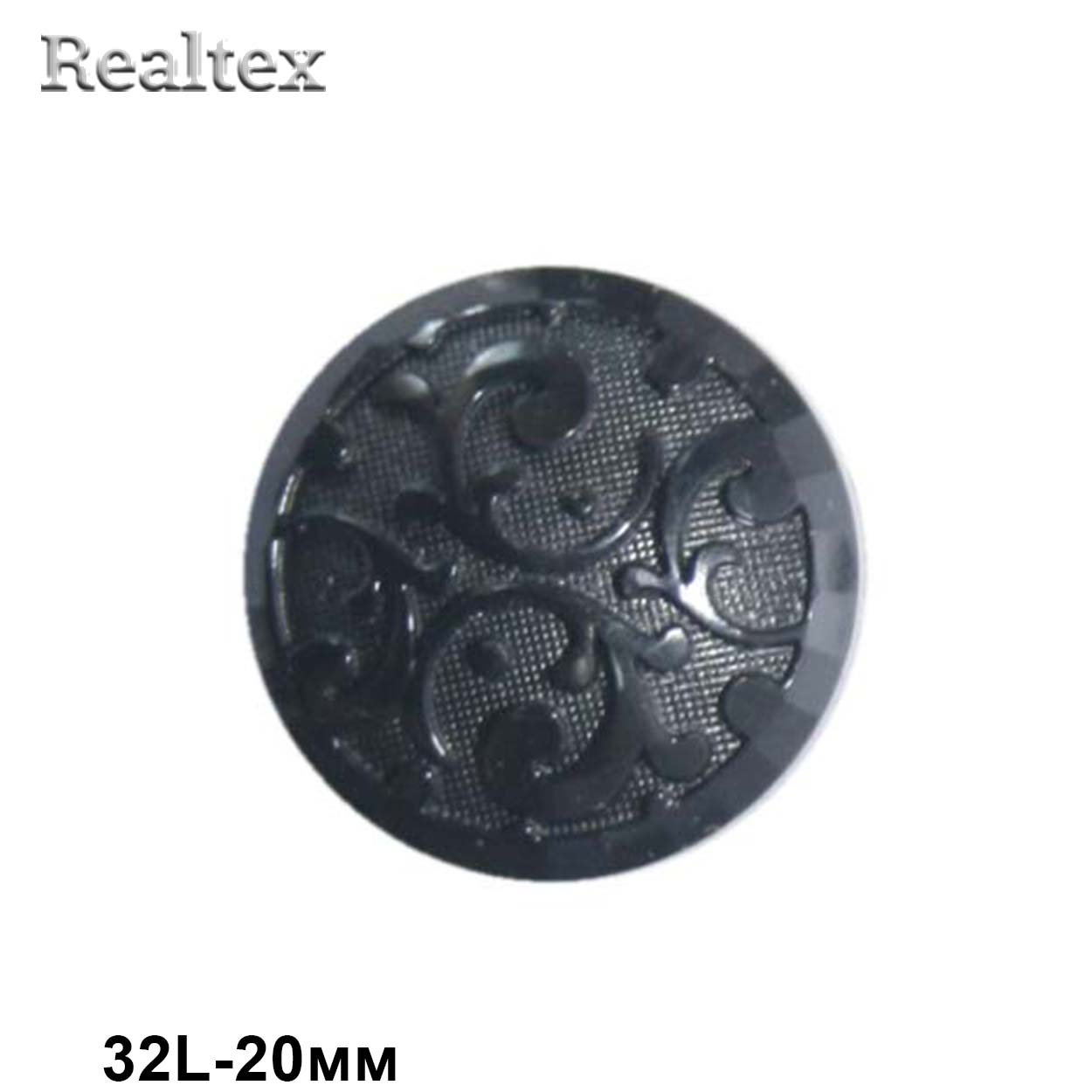 Пуговицы RB 0536 32L (36шт) цв.Black