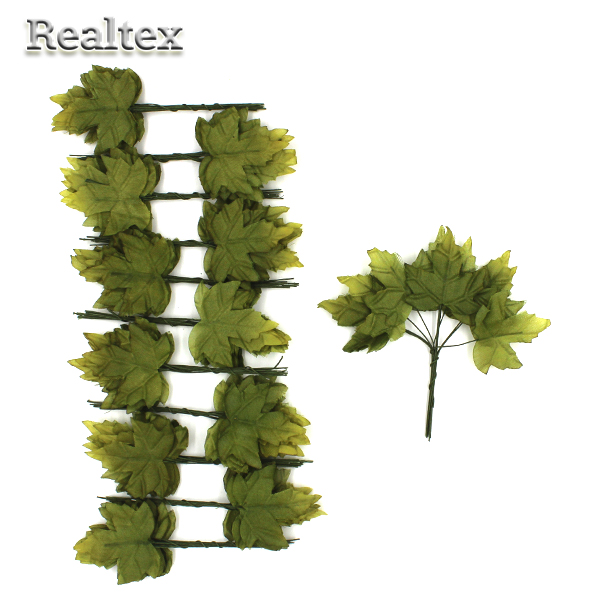 Realtex Лист кленовый (12бук.*12лист.) цв.зеленый