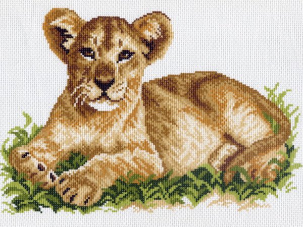 Рисунок на канве МП 28х37 №593 "Львенок"
