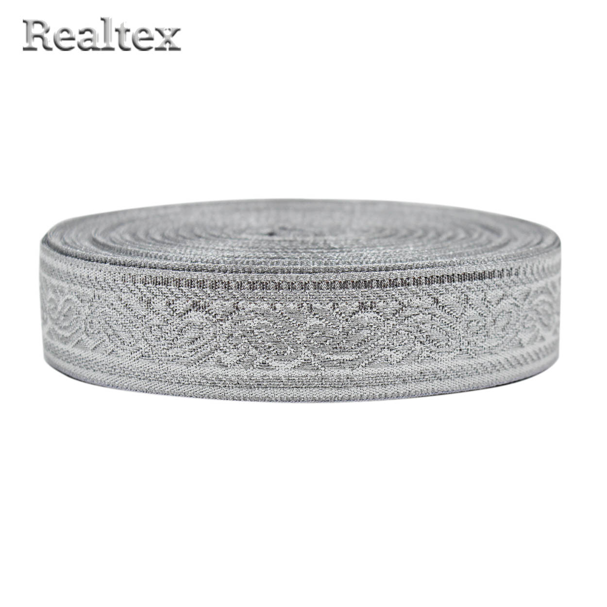 Тесьма церковная  Realtex 25мм R-03 цв.серебро