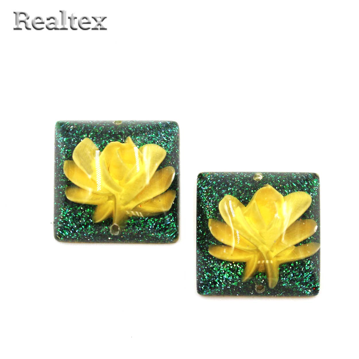 Стразы пластиковые пришивные AB-6 малые цв.бирюзовый