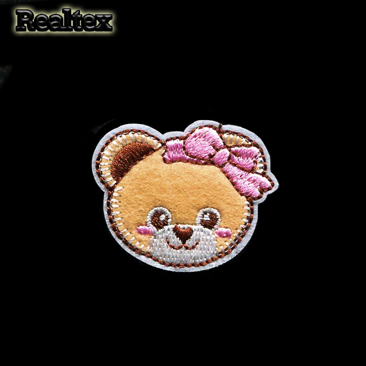 Термоаппликации детские Realtex RT-176 "Мишка с бантиком"