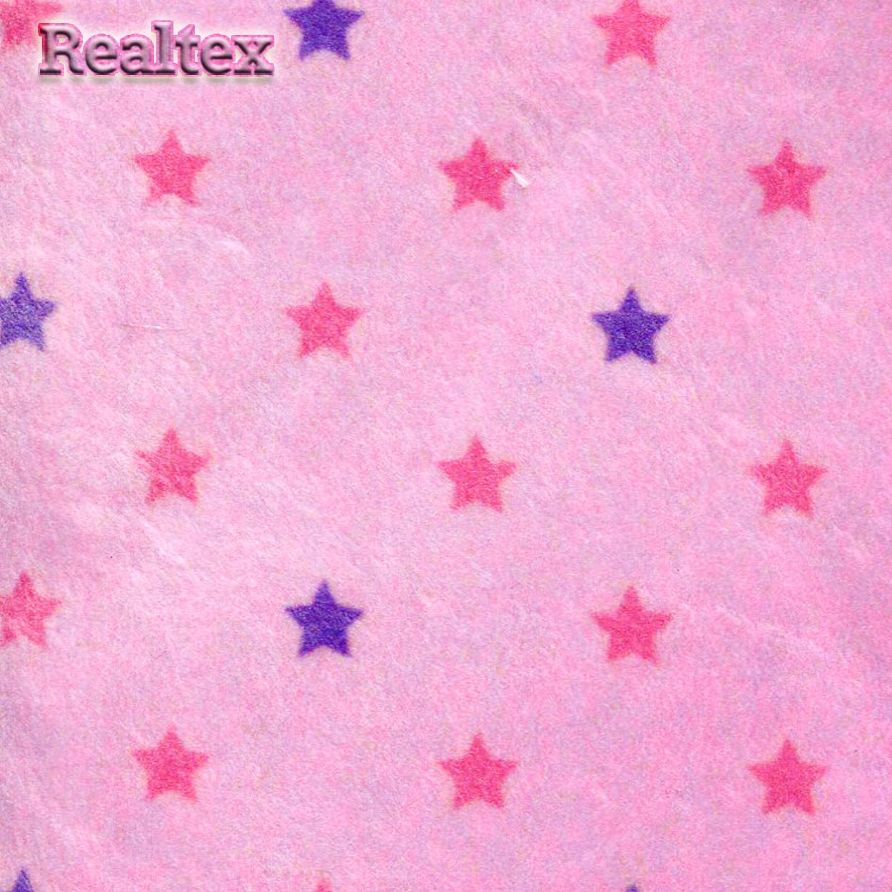 Мех с принтом звёзды коротковорсовый 29496 3мм цв.светло-розовый/розовый/сиреневый
