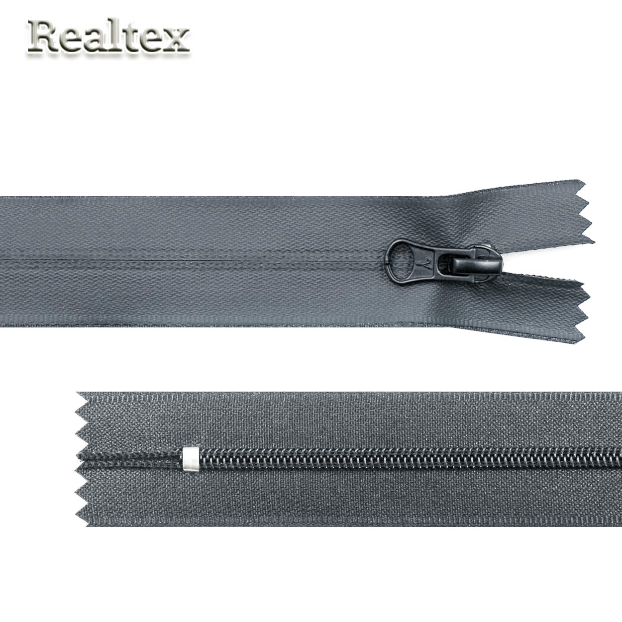 Молния витая G103W водонепроницаемая Т.3 1замок 18см неразъемная Гамма цв.309 тёмно-серый