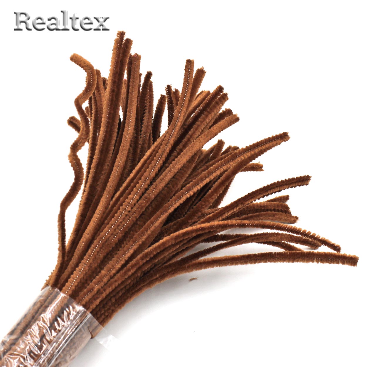 Проволока "Синель" RS для творчества d-6мм 30см (100шт) цв.А-49 коричневый