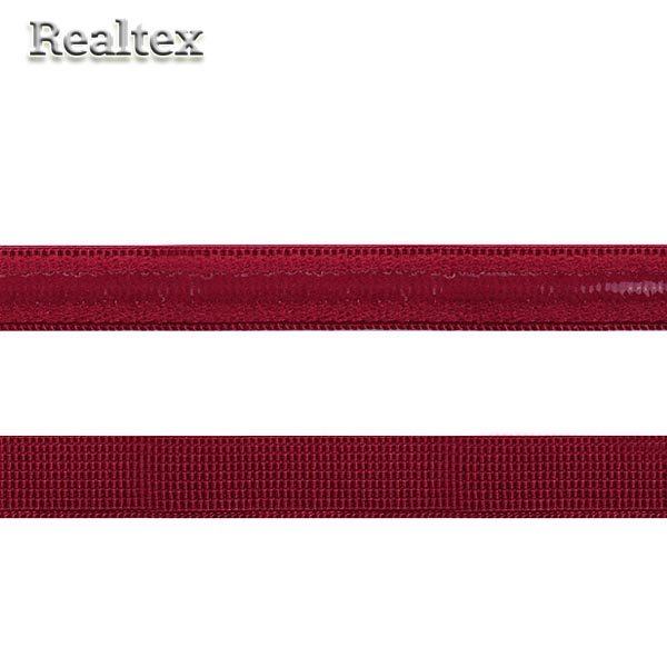 Резинка для бретелей с силиконом 10мм TBY-61009 цв.S059 т.красный