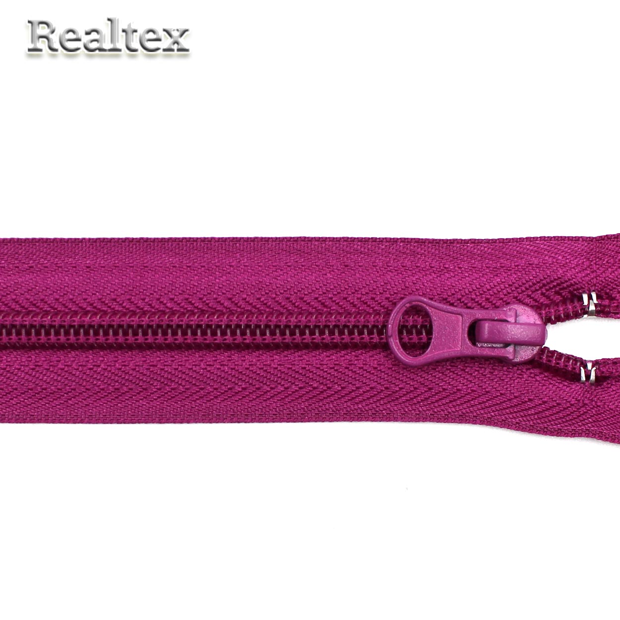 Молния витая Т.5 60см разъемная цв.258S ярко-розовый