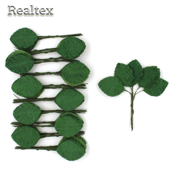  Реалтекс Лист велюровый на проволоке (20бук.*10лист.) цв.зеленый