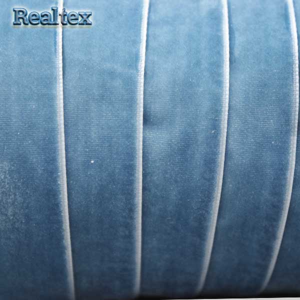 Лента бархатная УТ 10мм цв.8563 тёмно-голубой