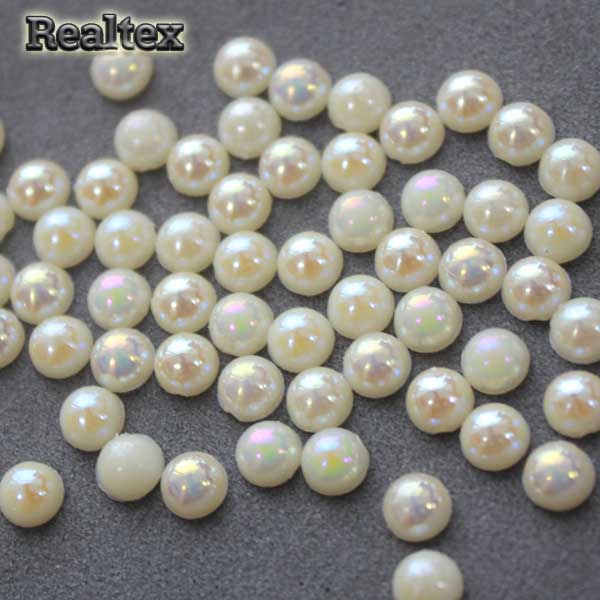 Полу-бусы 10мм (20гр) цв.АВ молочный