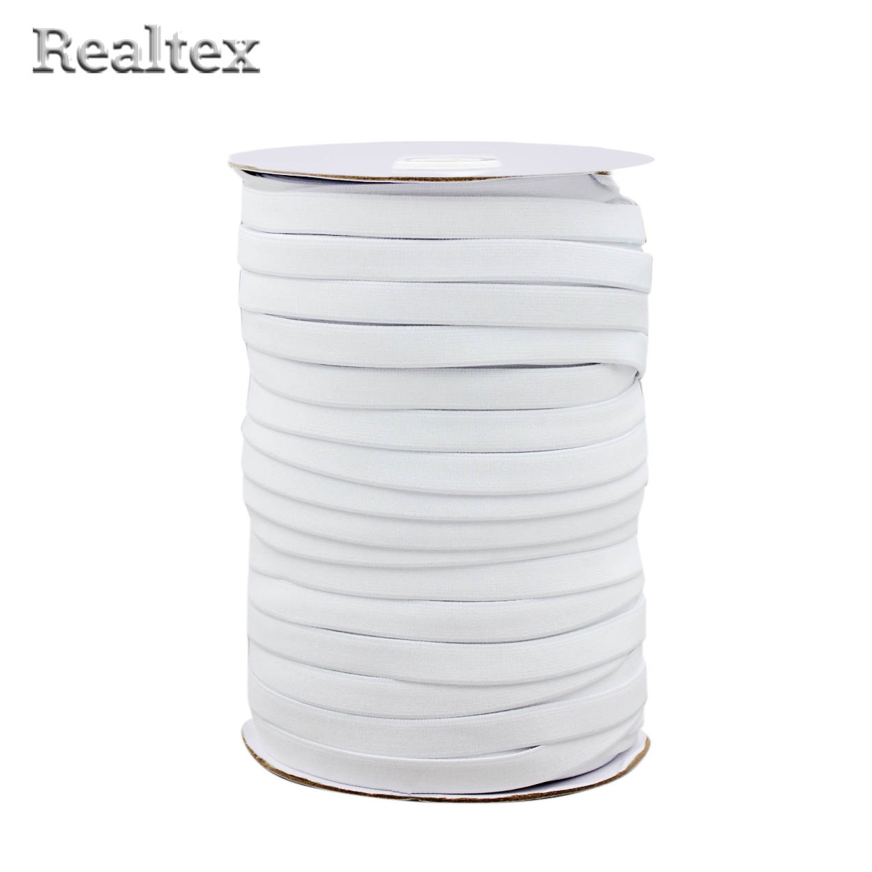 Резинка тканая Realtex  УЛЬТРА 10мм (91,5м) (Тайвань) цв.белый