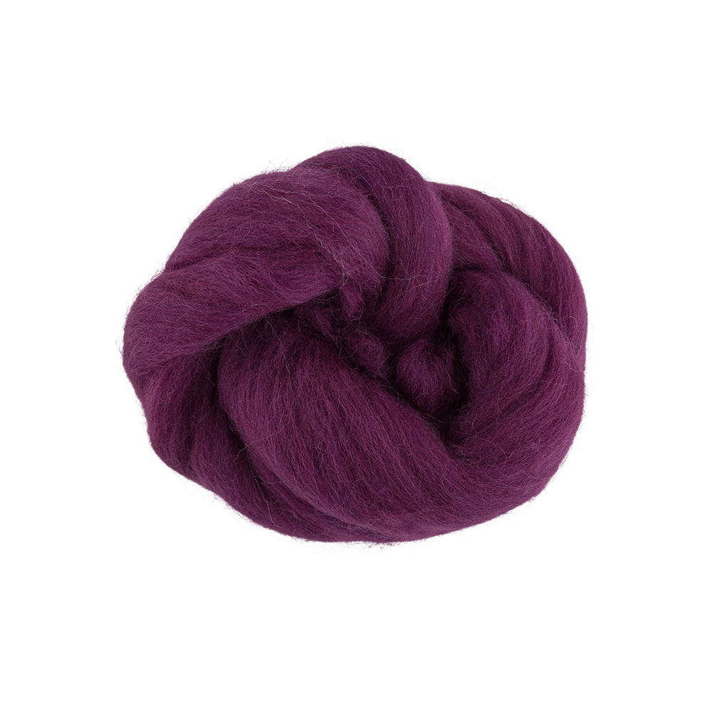 Шерсть для валяния TFS-050 полутонкая (50гр) цв.0262 фиолетовый