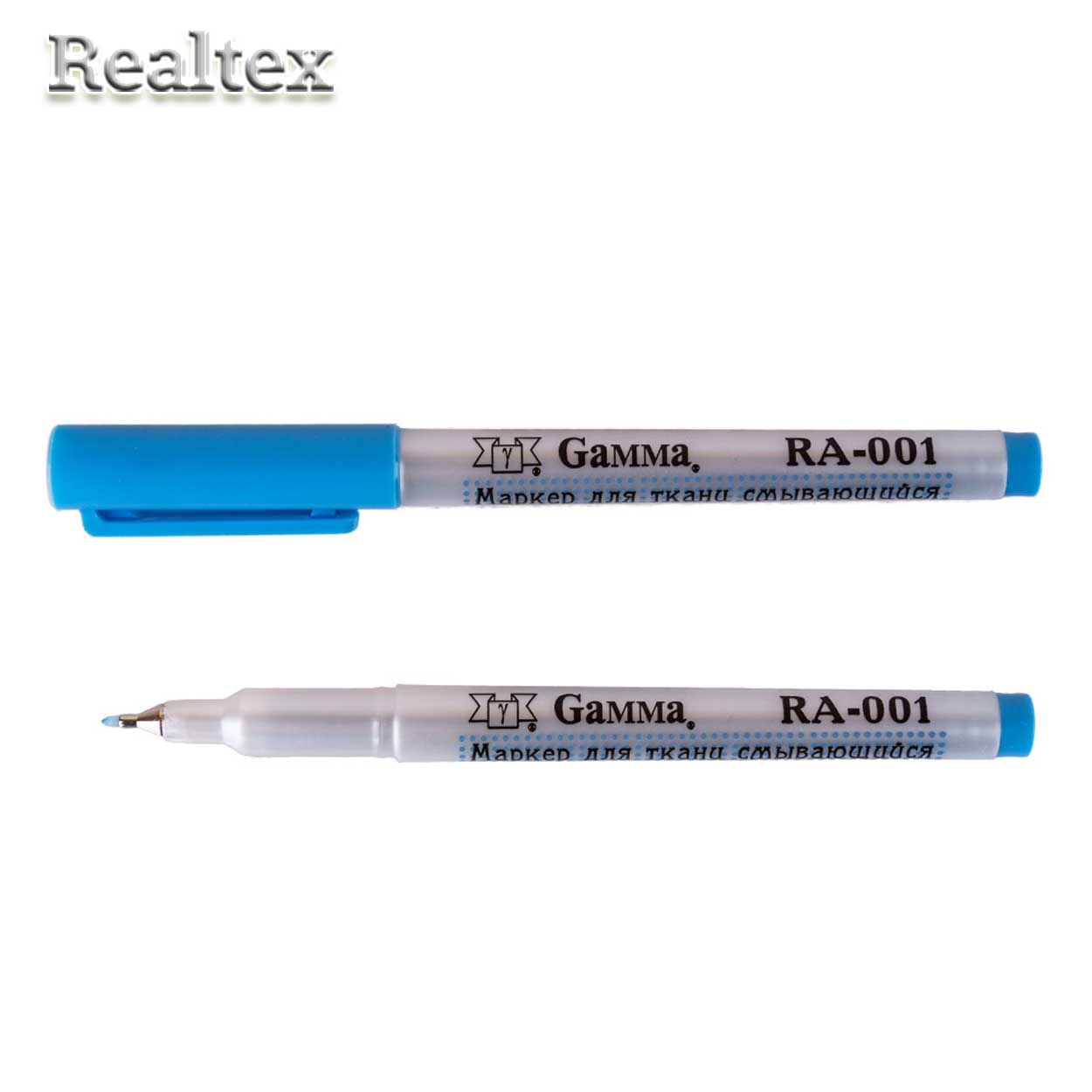 Маркер RA-001 для ткани смывающийся цв.голубой