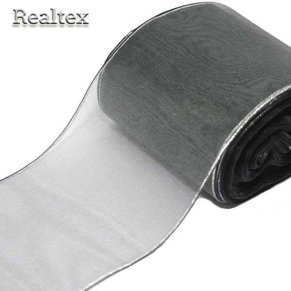 Лента капроновая 80мм "Органза-80" с3651г17 с метанитом цв.42 графит 