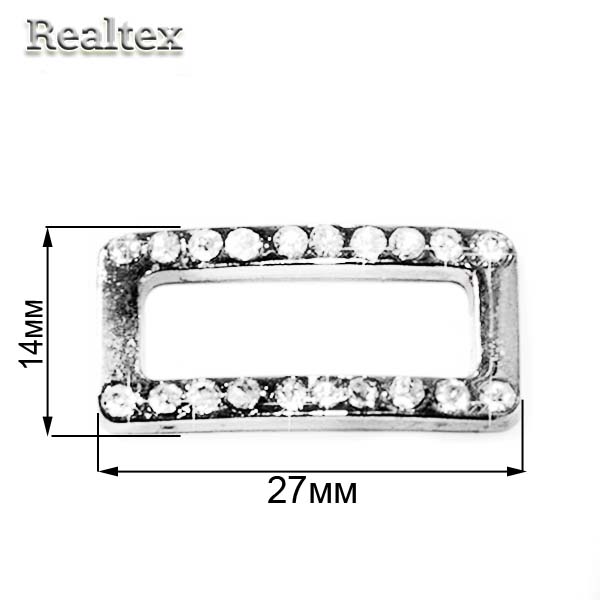 Пряжка металлическая CKB 3228 цв.серебро