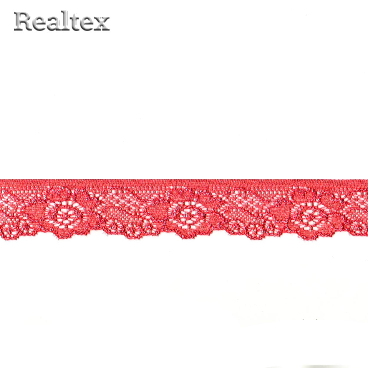 Кружево стрейч 30мм TBY L839 цв.F139 коралловый