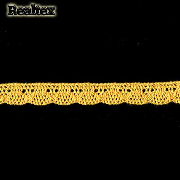 Кружево вязаное  13мм 13.01.103 цв.29 желтый