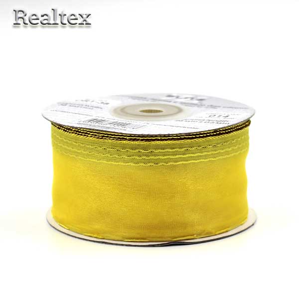 Лента капроновая 40мм ORT-38 "Blitz" цв.014 желтый/золото