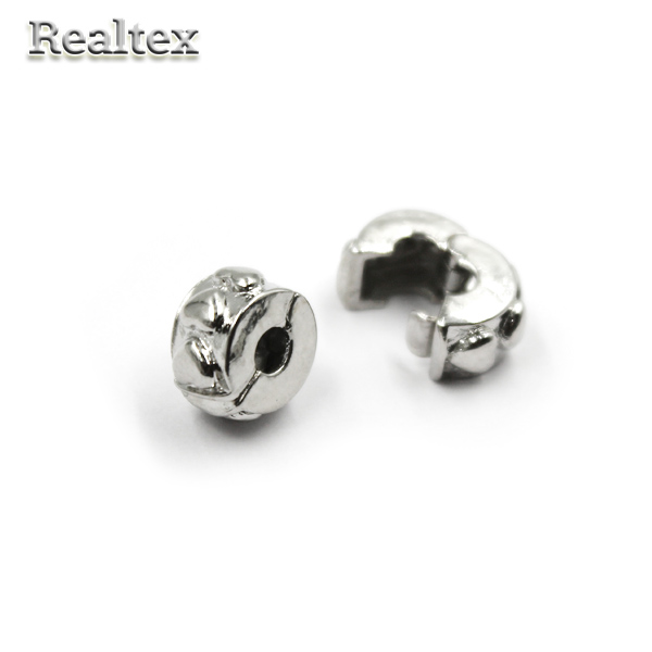 Бусина-стопор 22609 "с сердечками" (2шт)