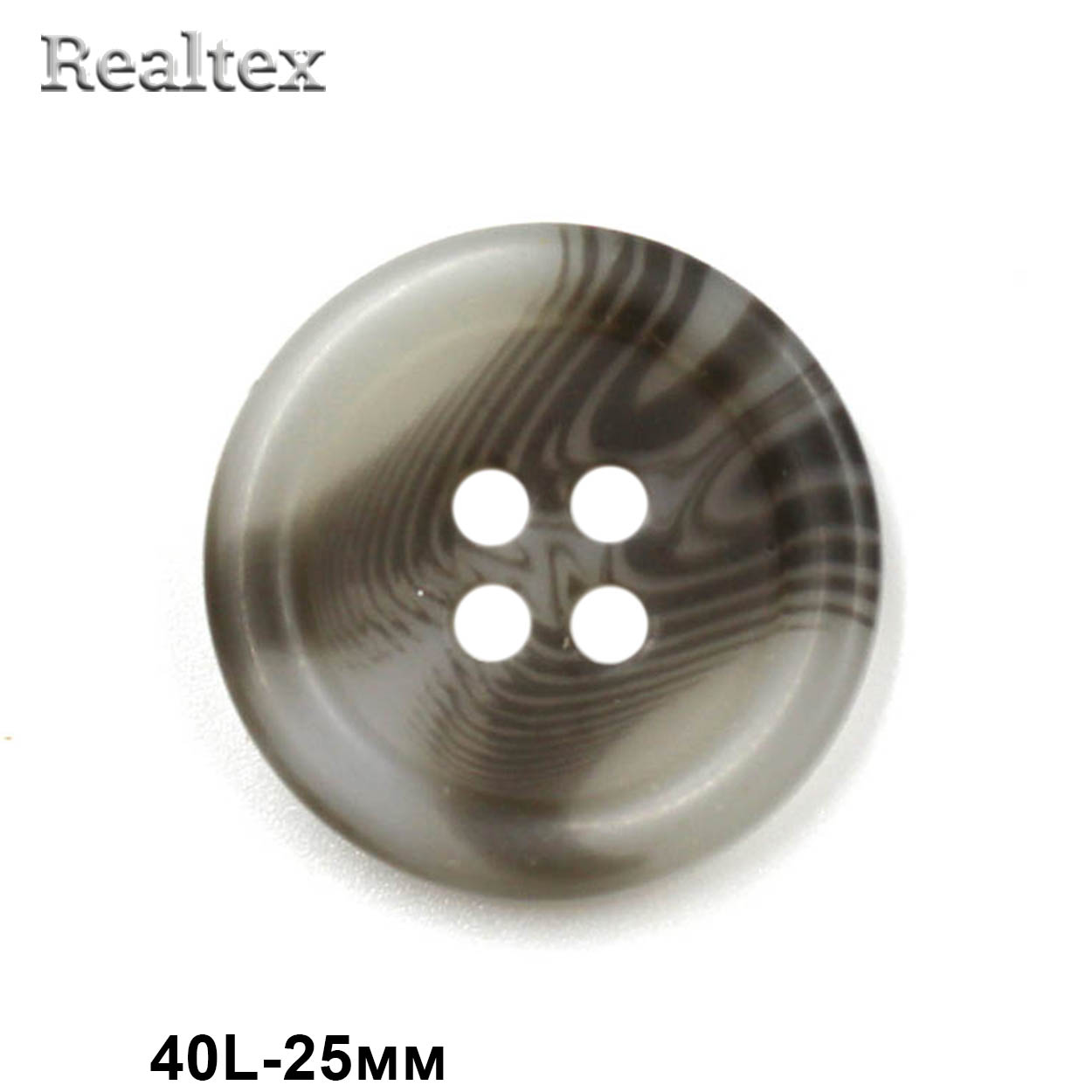 Пуговицы CN 2785 40L (36шт) цв.02-Grey