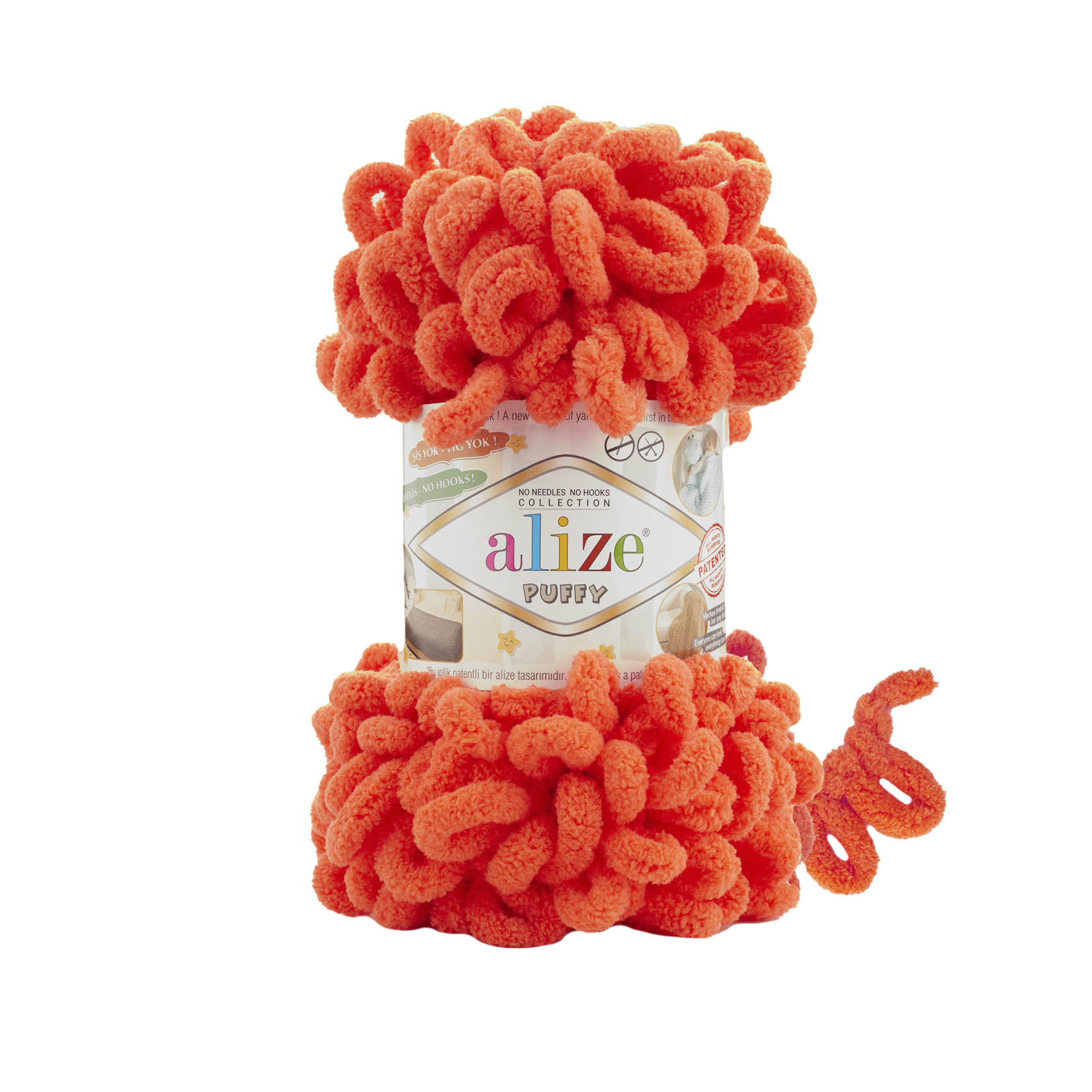 Пряжа Alize "Puffy" (100гр) цв.421 гранатовый