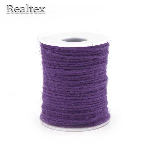 Шнур льняной для рукоделия Реалтекс 2мм цв.фиолетовый