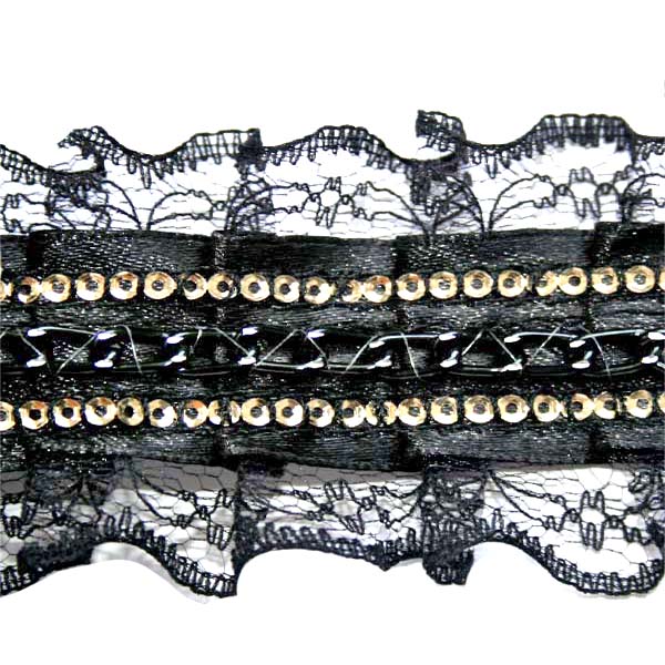 Тесьма CTZ 9689 40мм цв.черный