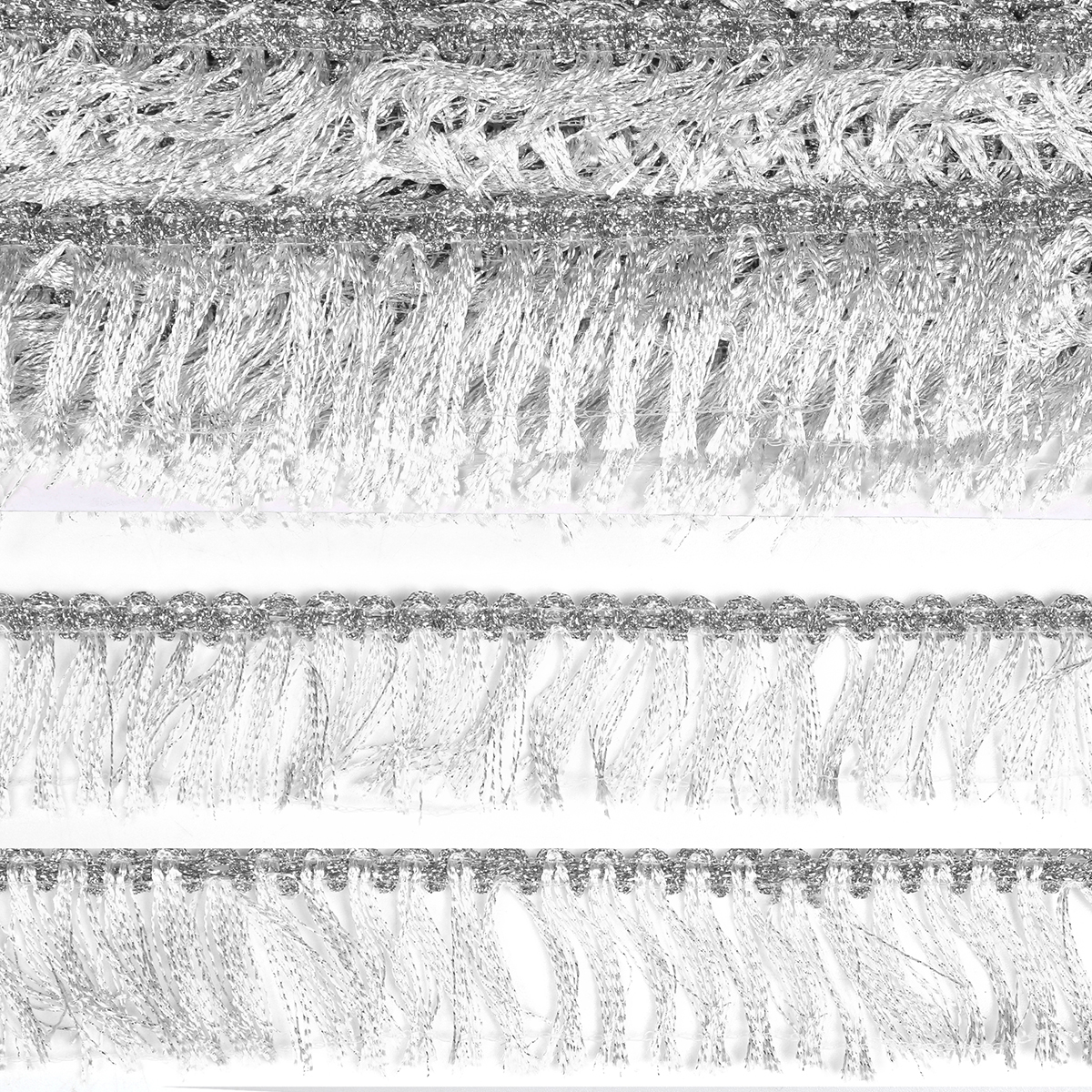 Тесьма металлизированная  45мм TBY 10429 (13,7м) цв.серебро