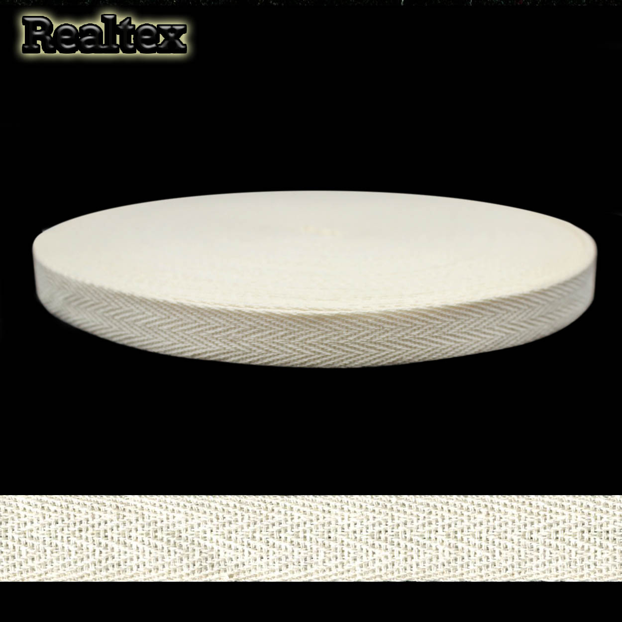 Тесьма киперная 15мм Realtex (50м) цв.68 суровый