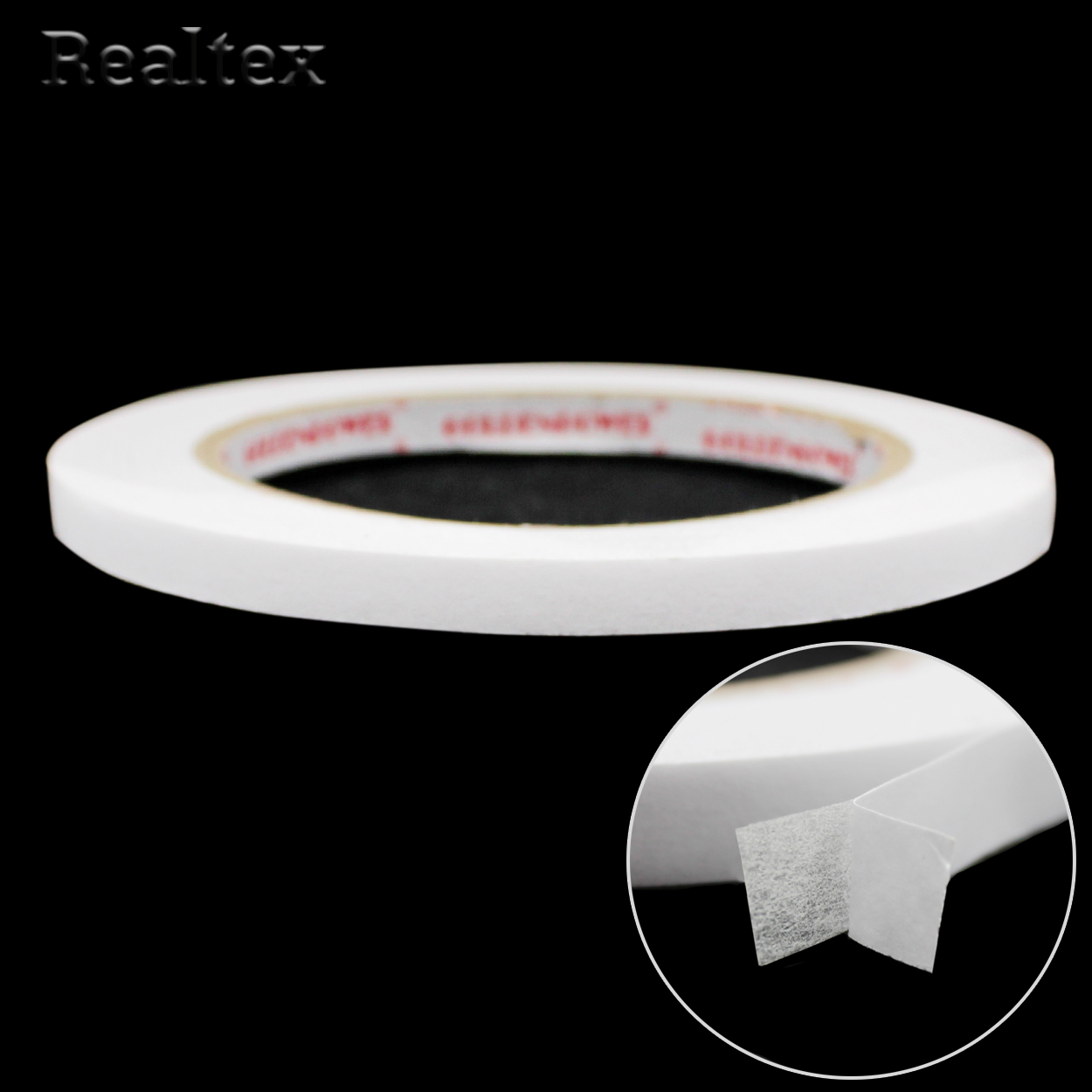 Лента клеевая двухсторонняя трансфер Realtex  7мм (30м)