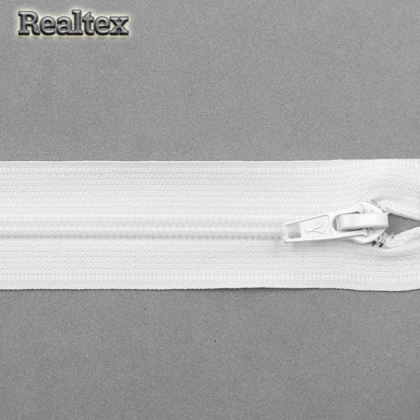 Молния обувная G007A Т.7 30см неразьемная цв.белый 