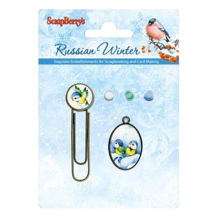 Набор брадсов  со скрепкой "Русская зима" SCB 341016