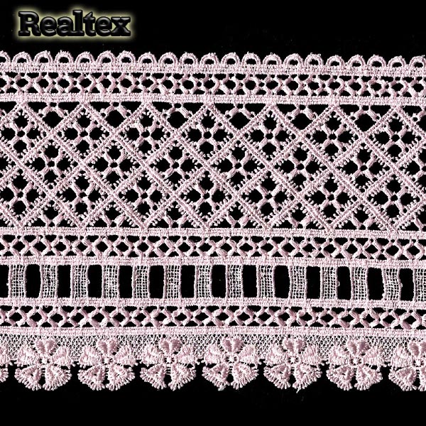 Кружево гипюр 145мм МА-44-1331 цв.розовый