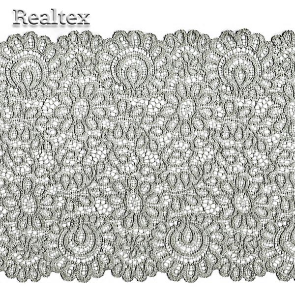 Кружево стрейч 205мм TBY YSTL00839 цв.L2475 серый