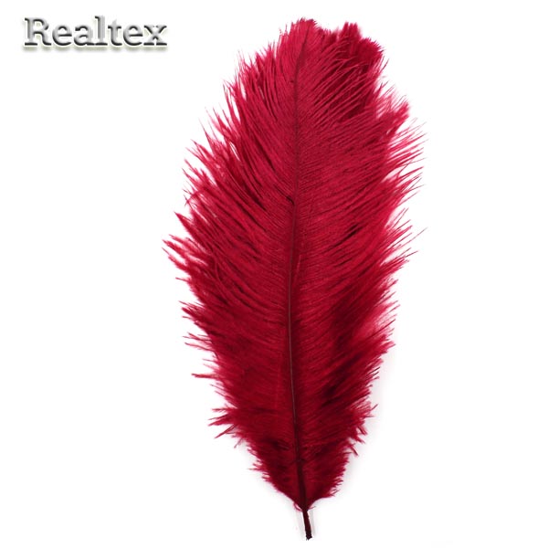 Перо Realtex Реалтекс 25-30 см (цв.брусничный