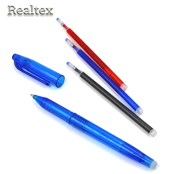 Ручка для ткани 4461203/410109 с набором стержней цв.белый/розовый/чёрный/синий