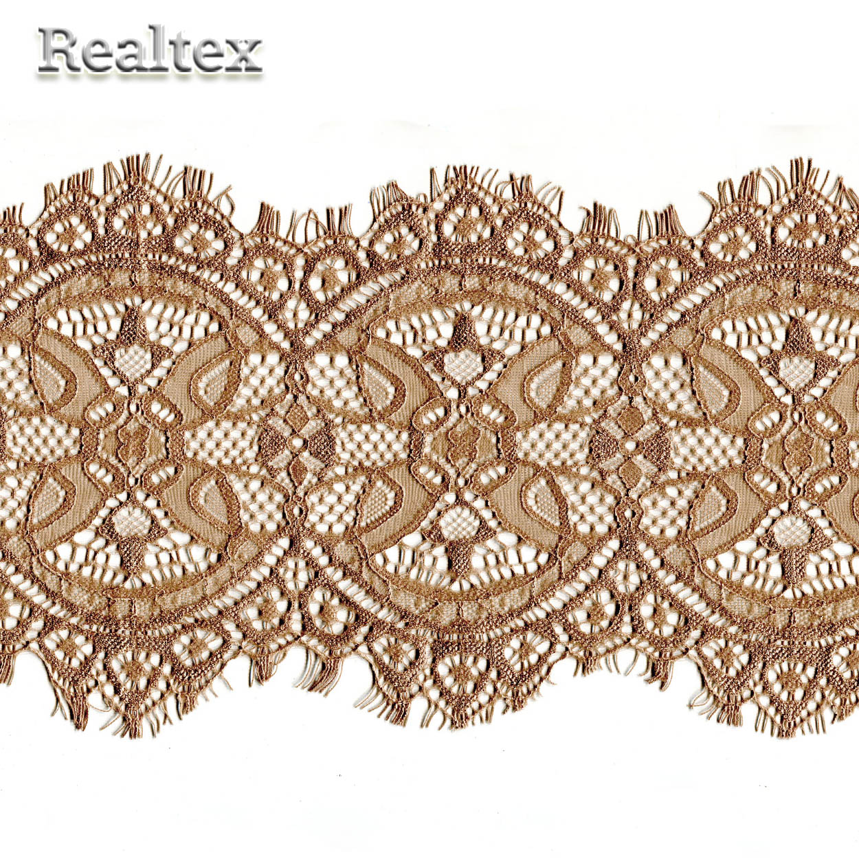 Кружево "реснички" 160мм TBY 90003 (3м) цв.067 кофе