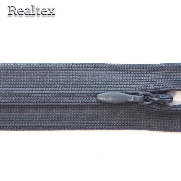  Молния потайная Т.3 60см цв.321 темно-серый 