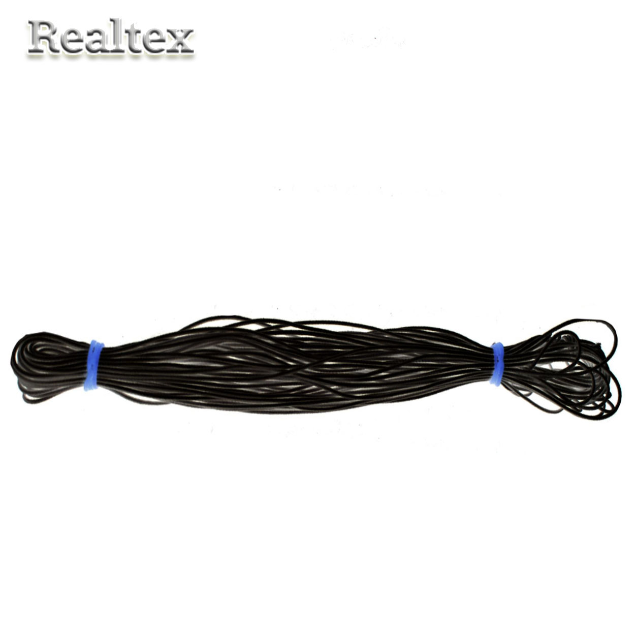 Резинка шляпная 1мм (85м) Realtex цв.черный