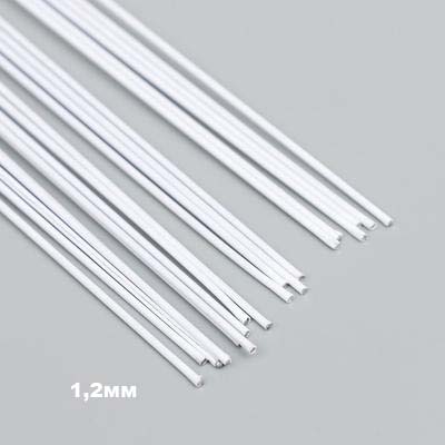 Проволока для флористики PGW-1,2 40см d-1,2мм (12шт) цв.белый